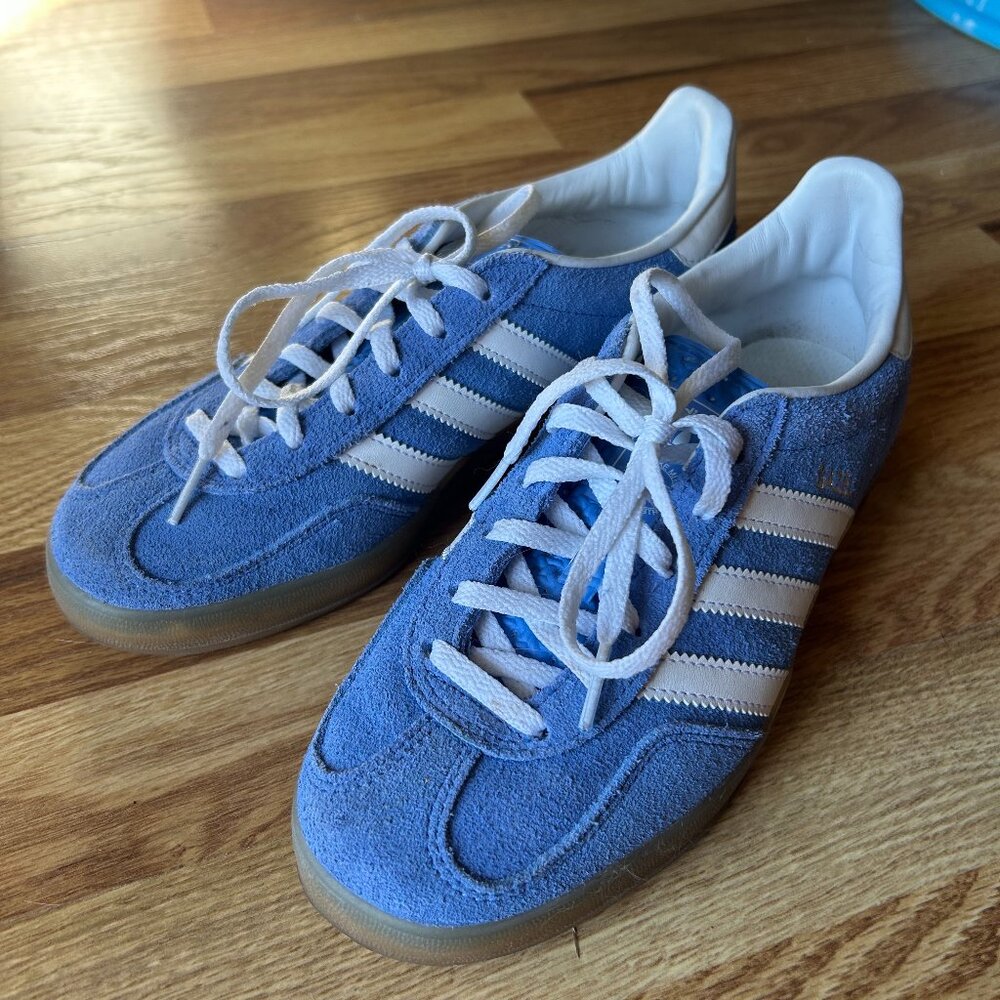 Blue Adidas Gazelle Women's size 6.5